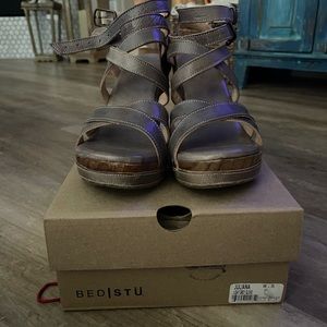Bed Stu Juliana Wedge in Light Grey Glove Size 8.5